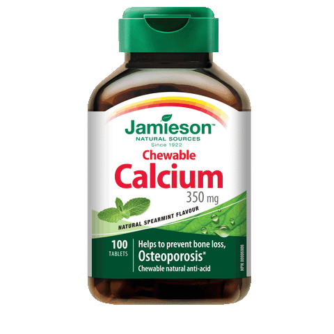Calcium Chewable 350 mg — Spearmint , 100 tabs