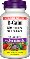 Webber 维生素B族, B50与南非醉茄提取物, 60粒胶囊  3161