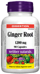 Webber Naturals 姜根提取物,1200毫克,90粒 3438