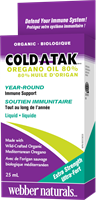 COLD-A-TAK 液态牛至油,超强度,80%香芹酚,25毫升 3793