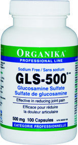 Organika,GLS-500,不含钠维骨力500毫克,120/300/500粒胶囊, 1131/1132/1133