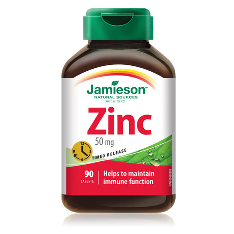 Zinc 50 mg — Timed Release, 90 tabs
