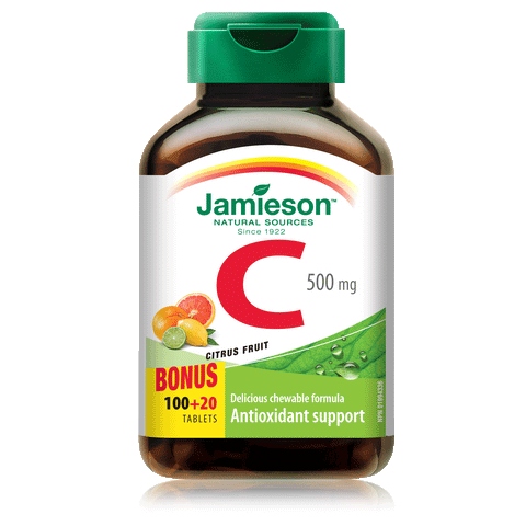 Chewable Vitamin C 500 mg — Citrus, BONUS PACK1  100+20 tabs