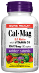 Cal-Mag 2:1 with D3, 350/175 mg/100 Iu, 90 caplets