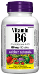 Vitamin B6, (Pyridoxine HCI), 100 mg, 90 tablets