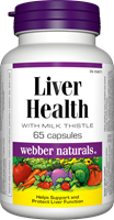 Webber Naturals 肝脏保健配方胶囊（含水飞蓟/奶蓟草）， 65粒  3452