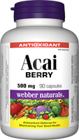 webber naturals  Acai巴西莓果浓缩萃取，500毫克，90粒胶囊 WN3455
