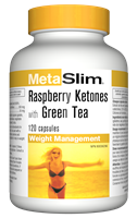 Webber MetaSlim减肥胶囊 覆盆子酮+绿茶, 120粒 3465