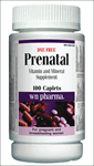 Prenatal, Vitamin and Mineral Supplement - 27 mg Iron, 100 tablets