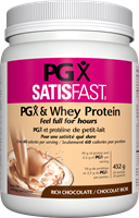 PGX Satisfast Rich Chocolate, PGX & Whey Protein, 432g