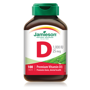 Vitamin D 1,000 IU, 100 tabs