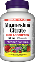 Magnesium Citrate, High Absorption, 150 mg, 120 capsules