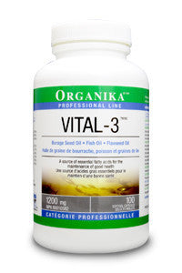 Vital-3 Omega 3, 6, 9, 1200 mg, 60 sftgel/120 sftgel