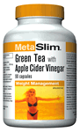 Webber MetaSlim减肥胶囊  绿茶+苹果醋, 200毫克, 90粒  5046