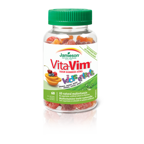 Vita-Vim™ for Kids Sour Gummies — Apple, Peach and Cherry , 60 gummies