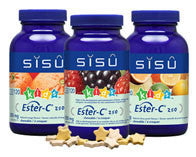 Ester-C(Kids) 儿童脂化维生素C，250毫克，柑橘 /橙子/莓果三种口味，星星造型，120粒咀嚼片 1205/1206/1207